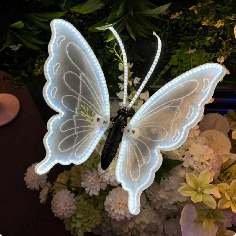 Outdoor Lighting Effects - 60cm/40cm/30cm LED 야외 시뮬레이션 다이내믹 나비