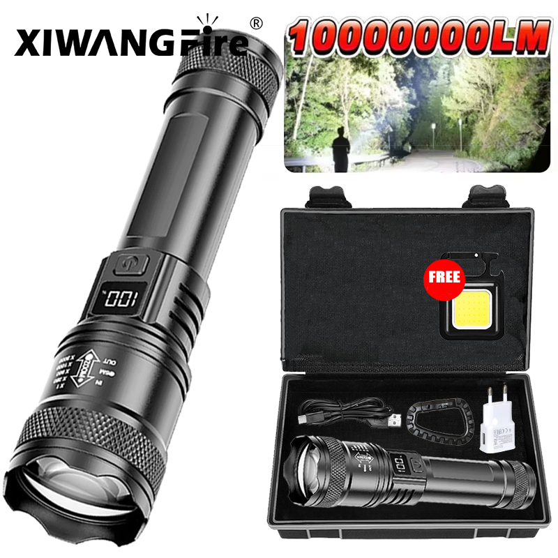 Outdoor Lighting Black - 울트라 브라이트 LED 손전등 2000LM Type-C