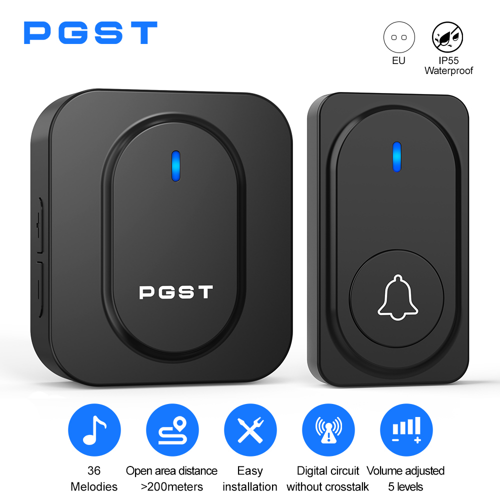 PGST 무선 초인종 36 차임 LED 조명 홈 보안  - Outdoor Lighting Wireless 리뷰 및 가격