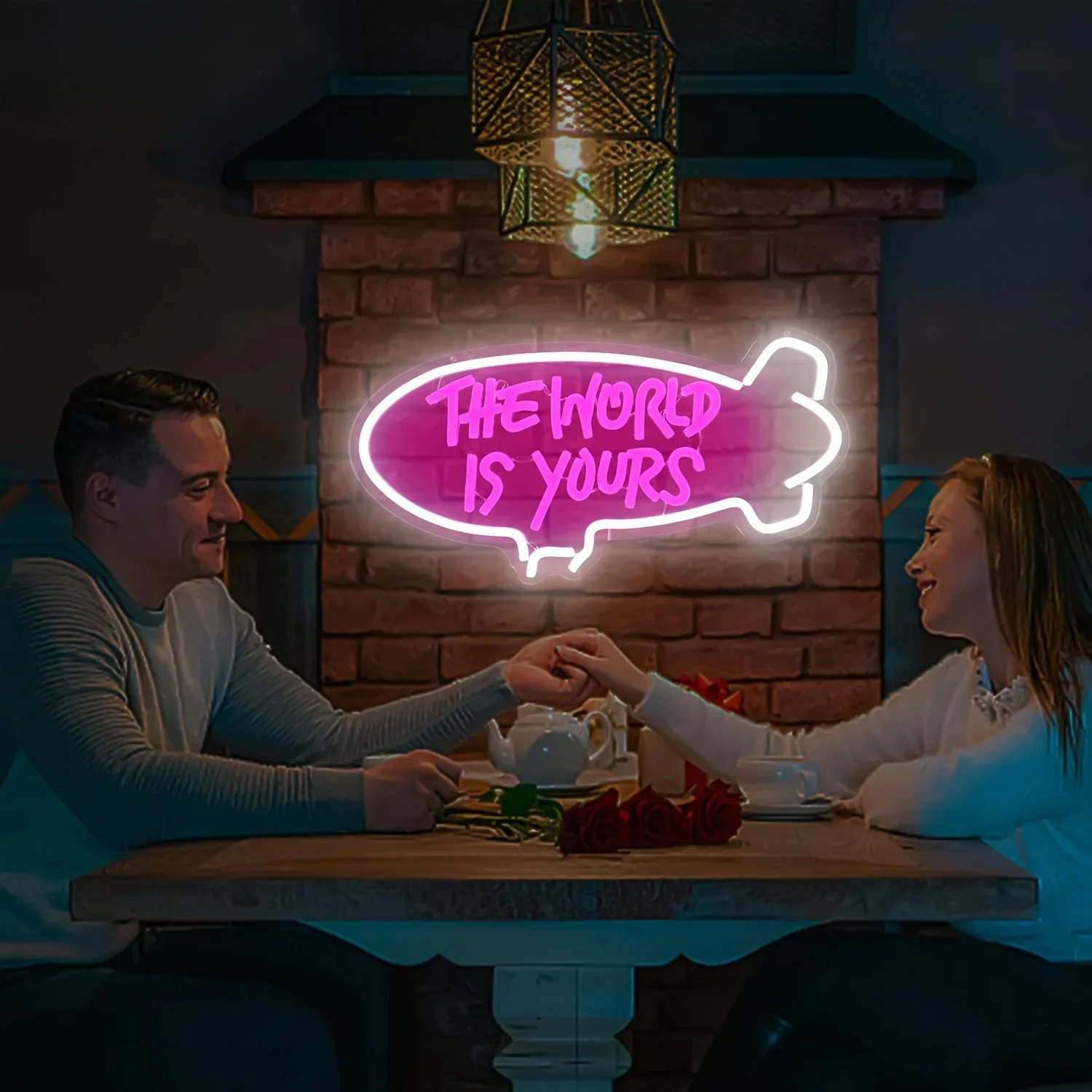 세상은 당신의 것 비프름 네온사인 디밍 가능 LED 네 - Outdoor Lighting For Your Home 리뷰 및 가격