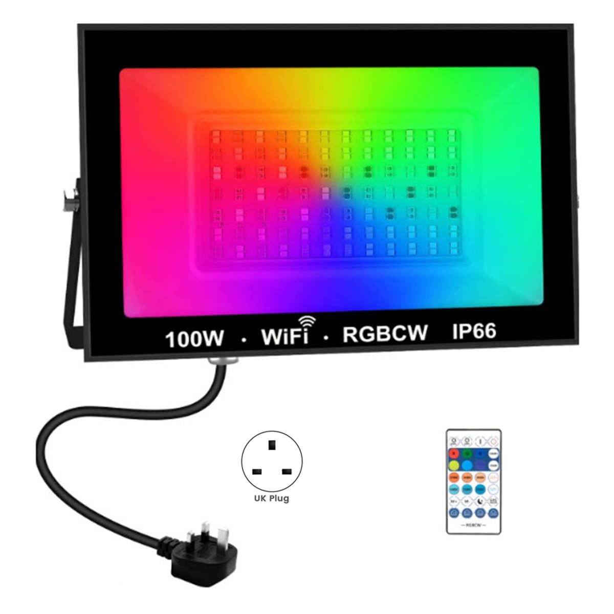 AA19 100W RGBCW LED 투광 조명 APP  - Outdoor Lighting Uk 리뷰 및 가격