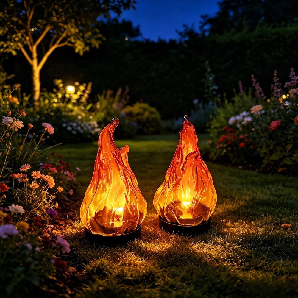 LED 깜박이는 불꽃 모양 랜턴, IP65 방수 등급, - Outdoor Lighting Effects 리뷰 및 가격