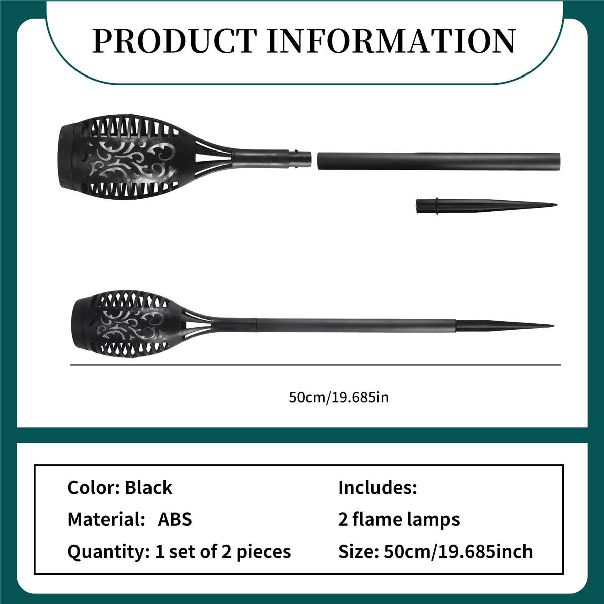 Y17A 2 Pcs LED 태양 불꽃 빛 램프 깜박이는 - Outdoor Lighting And Landscape 리뷰 및 가격