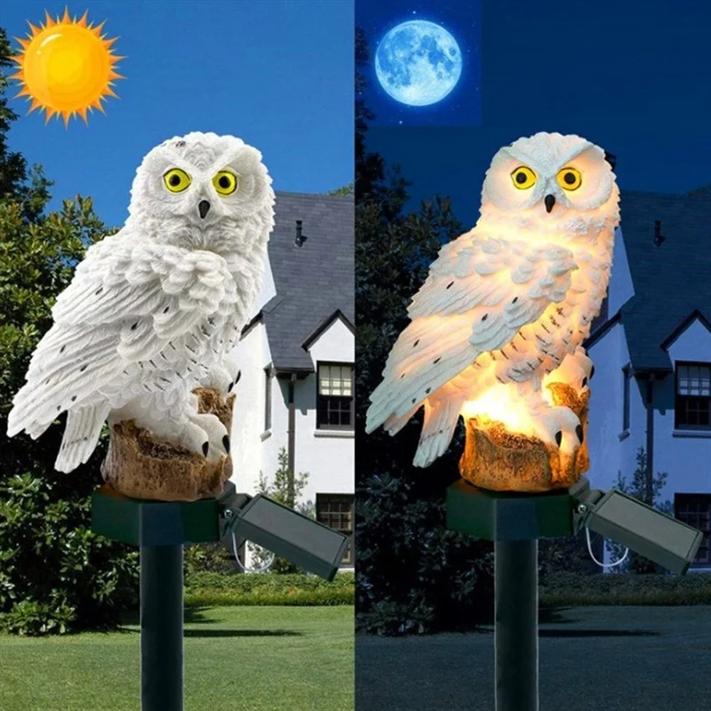 태양광 올빼미 조각상 정원등 LED 방수 야외 장식 ( - Outdoor Lighting And Landscape 리뷰 및 가격