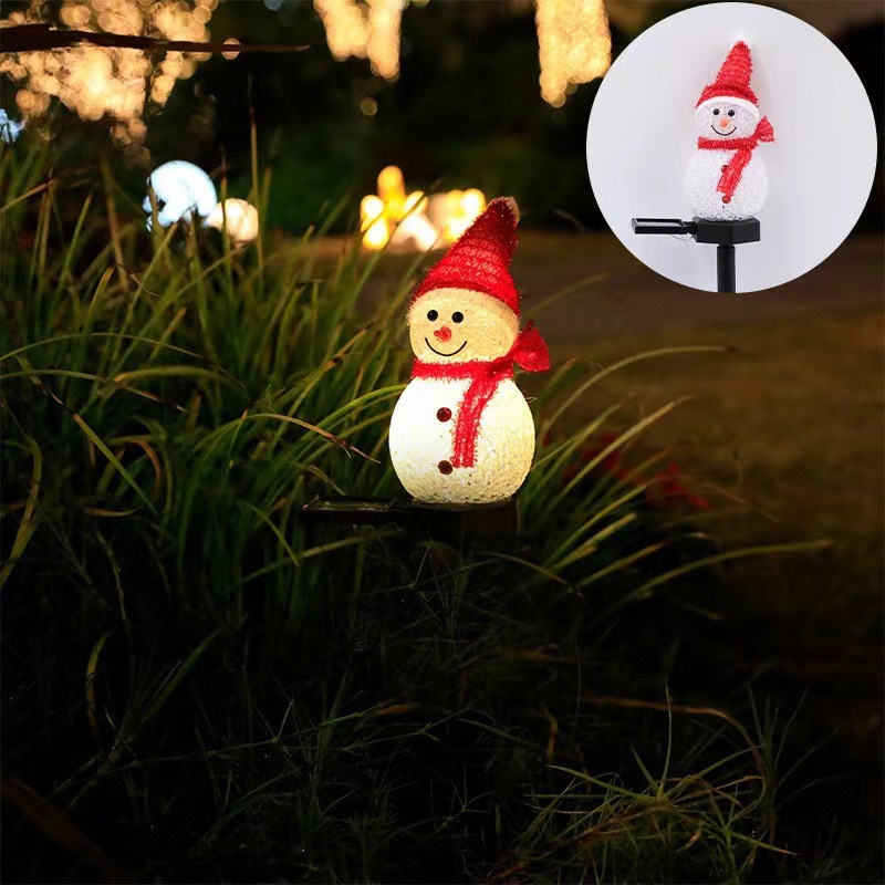 눈사람 모양의 태양광 정원등, 실외용 지면 고정형 LE - Outdoor Lighting Pathway 리뷰 및 가격
