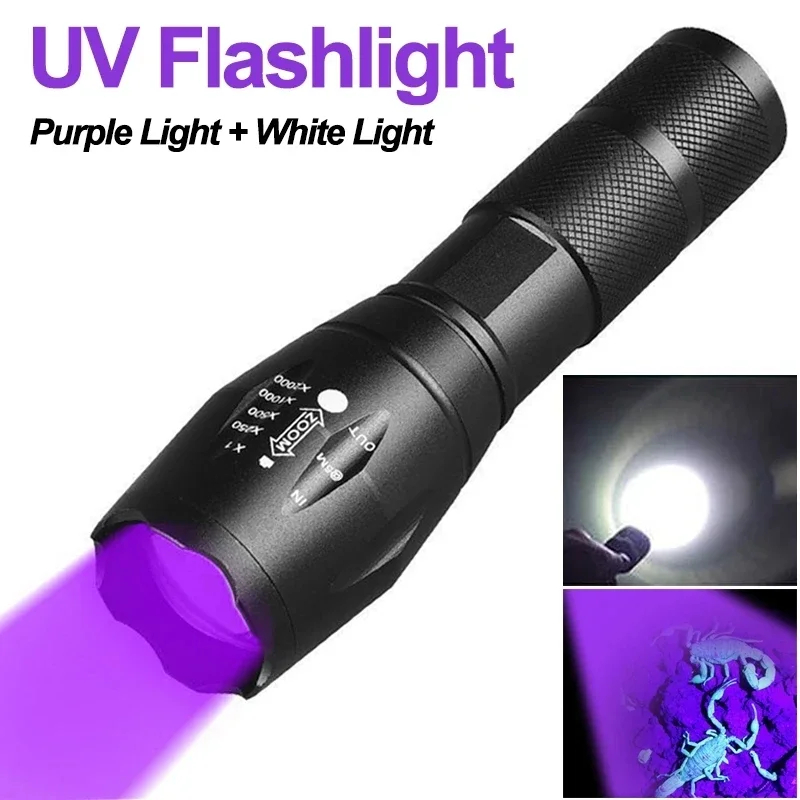 듀얼 광원이 있는 C2 USB 충전식 손전등 백색광 3 - Outdoor Lighting Black 리뷰 및 가격